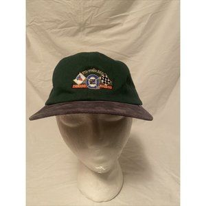 Dark green baseball DAD hat VINTAGE Saint Therese Camaro logo on front.